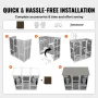 Cat House Outdoor, 7-lags stor catio, katteindkapsling med 5