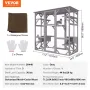 Cat House Outdoor, 7-Tier Large Catio, Cat Enclosure with 5 Platforms, 2 Resting Boxes & Large Front Door, 71.2 x 34.6 x 66.5