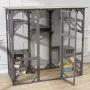 Cat House Outdoor, 7-Tier Large Catio, Cat Enclosure with 5 Platforms, 2 Resting Boxes & Large Front Door, 71.2 x 34.6 x 66.5