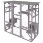 Cat House Outdoor, 7-Tier Large Catio, Cat Enclosure with 5 Platforms, 2 Resting Boxes & Large Front Door, 71.2 x 34.6 x 66.5