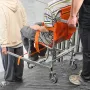 EMS trappestol, 350 lbs belastningskapacitet, sammenfoldelig