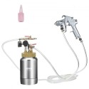 Spray Paint Pressure Pot Tank, 2L/0.5gal Lightweight Air Paint Pressure Pot, 1.8mm Nozzle Spray Paint Gun 3m Hoses for Home
