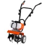 Tiller Cultivator Gas Powered, 43CC 2-Stroke Garden Cultivator, Tiller with 4 Steel Adjustable Front Tines for Lawn, Garden and 