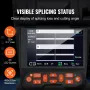 Fiber Fusion Splicer 6 Motors, Core Alignment Fiber Optic Fusion Splicer with 10.16 cm Digital LCD Screen, Image Storage, 3 in 1