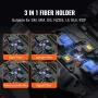 Fiber Fusion Splicer 4 Motors, Clad Alignment Fiber Optic Fusion Splicer Kit w/ 10.16 cm Digital LCD Screen, 3 in 1 Optical Fibe