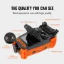 Fiber Fusion Splicer 4 Motors, Clad Alignment Fiber Optic Fusion Splicer Kit w/ 10.16 cm Digital LCD Screen, 3 in 1 Optical Fibe