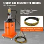 Fedtpumpe, 5 gallon 20L, luftdrevet fedtpumpe med 13 ft
