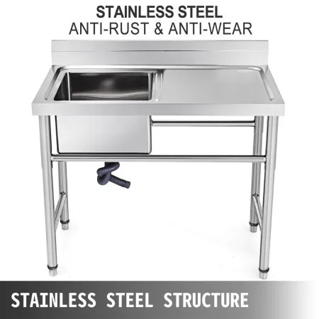 Handmade Sink Ikke-magnetisk rustfrit stål køkkenvask håndlavet