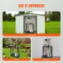Garden Tool Organizer, 10 Slots, Yard Tool Tower Rack for Garage Organization and Storage, Hold Long-Handled Tool/Rake/Broom/Sho