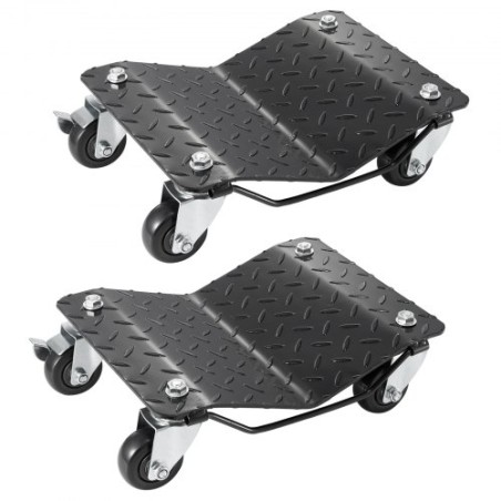 Car Dolly Wheel Tire Dolly 2 PCS Heavy Duty Skate Auto Repair Dolly 3000LB