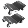 Bil dolly hjul dæk dolly 2 stk tung skate auto reparation dolly 3000 lb