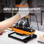 Leather Cutting Machine, 18 x 10 cm Embossing Plate Manual Die Cutter, 1.2 cm Pressure Stroke Leather Embossing Machine, Dual Gu
