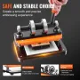 Leather Cutting Machine, 18 x 10 cm Embossing Plate Manual Die Cutter, 1.2 cm Pressure Stroke Leather Embossing Machine, Dual Gu