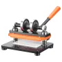 Leather Cutting Machine, 18 x 10 cm Embossing Plate Manual Die Cutter, 1.2 cm Pressure Stroke Leather Embossing Machine, Dual Gu