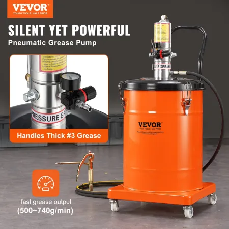 Fedtpumpe, 10,5 gallon 40L Luft Drevet fedtpumpe med 13 ft