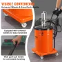 Grease Pump, 10.5 Gallon 40L Air Operated Grease Pump with 13 ft High Pressure Hose and Grease Gun, Pneumatic Grease Bucket Pump
