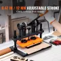 Leather Cutting Machine, 25.9 x 15 cm Embossing Plate Manual Die Cutter, 1.2 cm Pressure Stroke Leather Embossing Machine, Dual 