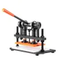 Leather Cutting Machine, 25.9 x 15 cm Embossing Plate Manual Die Cutter, 1.2 cm Pressure Stroke Leather Embossing Machine, Dual 