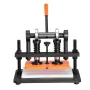 Leather Cutting Machine, 25.9 x 15 cm Embossing Plate Manual Die Cutter, 1.2 cm Pressure Stroke Leather Embossing Machine, Dual 