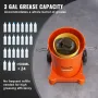 Grease Pump, 3 Gallon 12L, Air Operated Grease Pump with 13 ft High Pressure Hose and Grease Gun, Pneumatic Grease Bucket Pump w