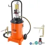Grease Pump, 3 Gallon 12L, Air Operated Grease Pump with 13 ft High Pressure Hose and Grease Gun, Pneumatic Grease Bucket Pump w