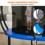 12FT Trampoline, 400 lbs Trampoline with Enclosure Net, Ladder, and Curved Pole, Heavy Duty Trampoline with Jumping Mat and Spri