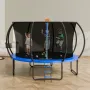 12ft udendørs rekreativ trampolin til børn med sikkerhedskabet
