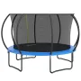 12FT Trampoline, 400 lbs Trampoline with Enclosure Net, Ladder, and Curved Pole, Heavy Duty Trampoline with Jumping Mat and Spri