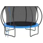 12FT Trampoline, 400 lbs Trampoline with Enclosure Net, Ladder, and Curved Pole, Heavy Duty Trampoline with Jumping Mat and Spri