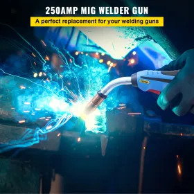 Mig Welding Gun 250Amp 15Ft, fit for Torch Welder Gun Miller Welding Gun M-25 Welding Torch Stinger Replacement fit for Miller