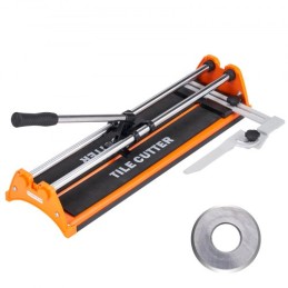 Manual Tile Cutter, 17 inch, Porcelain Ceramic Tile Cutter with Tungsten Carbide Cutting Wheel, Infrared Positioning, Anti-Skid