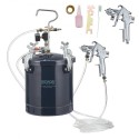 Spray Paint Pressing Pot Tank, 10L/2,5Gal Luftmaleri Tryk Pot, 1,5 mm+4 mm To dyser To spraymalingspistoler til industriens hjem