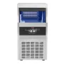 Commercial Ice Maker, 90lbs/24H, Ice Maker Machine, 45 Ice Cubes in 12-15 Minutes, Freestanding Cabinet Ice Maker with 24lbs Sto