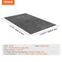 Garage Floor Mat, 2.25 x 5.2 M Waterproof Protection from Water,Snow, Rain,Mud and Oil for Cars, Non-slip Heavy Duty Containment