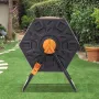 Kompostbeholder, 37-gallon kompostbeholder med dobbelt kammer