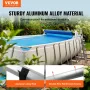 Pooldækselrulle, aluminium Solar Cover Reel 20 ft, over jorden