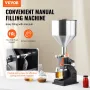 Manual Paste Liquid Filling Machine, 5-50ml Bottle Filler, Adjustable Bottle Filling Machine, Stainless Steel Liquid Filler with