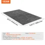 Garage Floor Mat, 2.68 x 6.7 M Waterproof Protection from Water,Snow, Rain,Mud and Oil for Cars, Non-slip Heavy Duty Containment