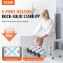 Shower Chair, Adjustable Height Shower Stool with Built-in Handles, Shower Seat for Inside Shower or Tub, Non-Slip Bench Bathtub