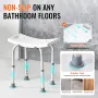Shower Chair, Adjustable Height Shower Stool with Built-in Handles, Shower Seat for Inside Shower or Tub, Non-Slip Bench Bathtub