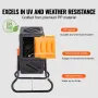 Compost Bin, 70 L Small Composting Tumbler, Compact Single Rotating Chamber with Sliding Door and Steel Frame, BPA Free Composte