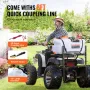 ATV Spot Sprayer, 15.9 Gal/60 L ATV/UTV Broadcast Sprayer with A Nozzle Boom, 12 V Pump Weed Sprayer with Water Tank, 1.9 GPM Fl
