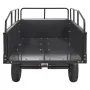 Heavy Duty ATV Trailer Steel Dump Cart, 340 kg 0.43 Cubic Meter, Garden Utility Trailer with Removable Sides for Riding Lawn Mow