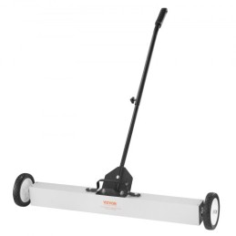 55Lbs Rolling Magnetic Sweeper with Wheels,Push-Type Magnetic Pick Up Sweeper, 36-inch Large Magnet Pickup Lawn Sweeper with