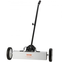 45Lbs Rolling Magnetic Sweeper with Wheels, Push-Type Magnetic Pick Up Sweeper, 18-inch Large Magnet Pickup Lawn Sweeper,