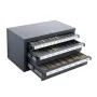 Tap Dispenser Cabinet, Three-Drawer Tap Organizer Cabinet for 3mm-24mm Steel Tap Dispenser Organizer Cabinet with Labels, 29-Com