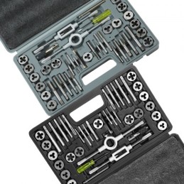 Tap and Die Set 80Pcs Metric and SAE Standard Bearing Steel Threading Tool