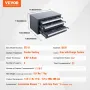 Drill Bit Dispenser Cabinet, Three-Drawer Drill Bit Organizer Cabinet for A to Z, Steel Drill Dispenser Organizer Cabinet with L