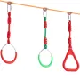 2x65 ft Ninja Warrior Obstacle Course Kids Udendørs Slackline