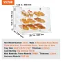 Pastry Display Case, 3-Tier Commercial Countertop Bakery Display Case, Acrylic Display Box with Rear Door Access & Removable She